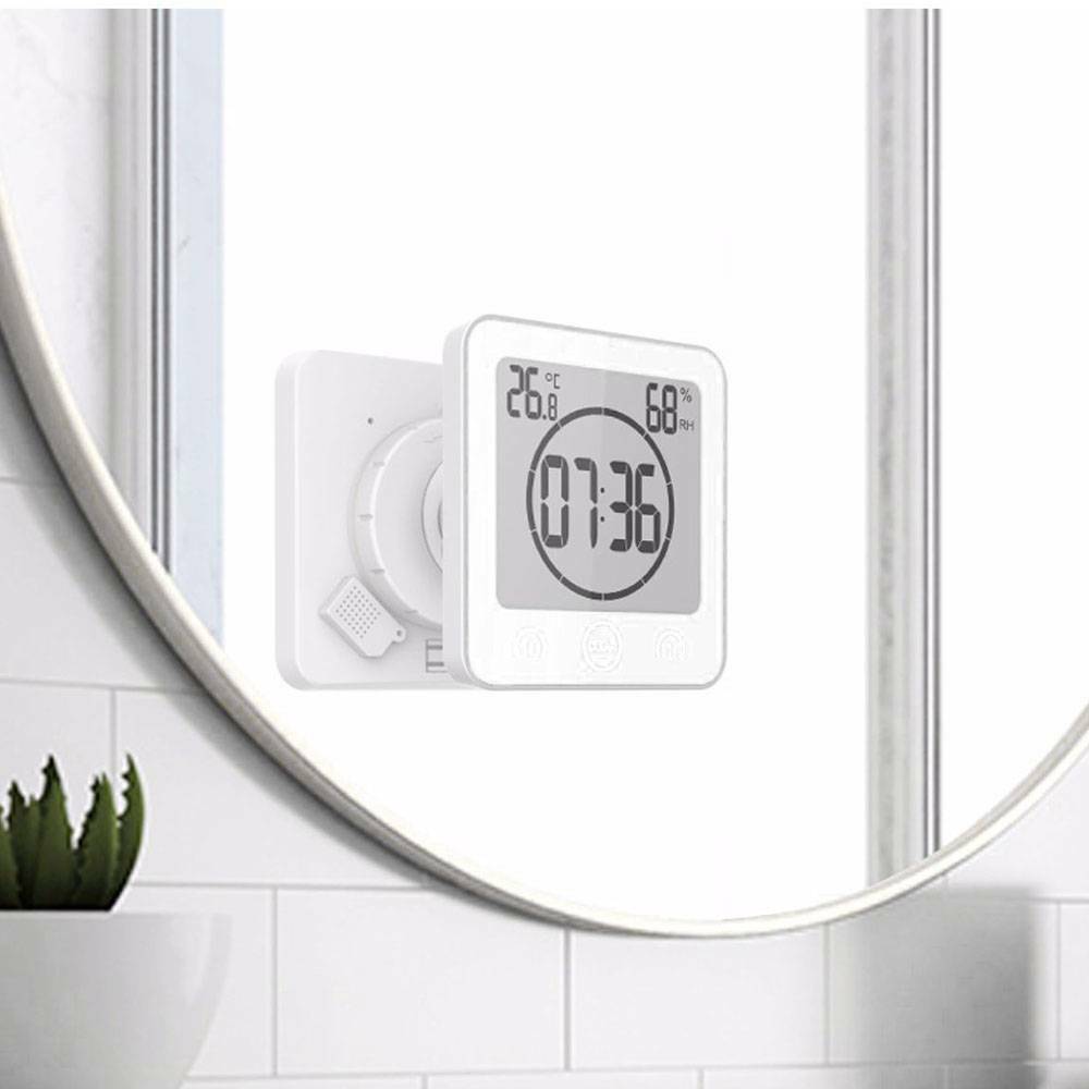 Bathroom Waterproof Digital Shower Clock Timer Alarm Temperature Meter Humidity