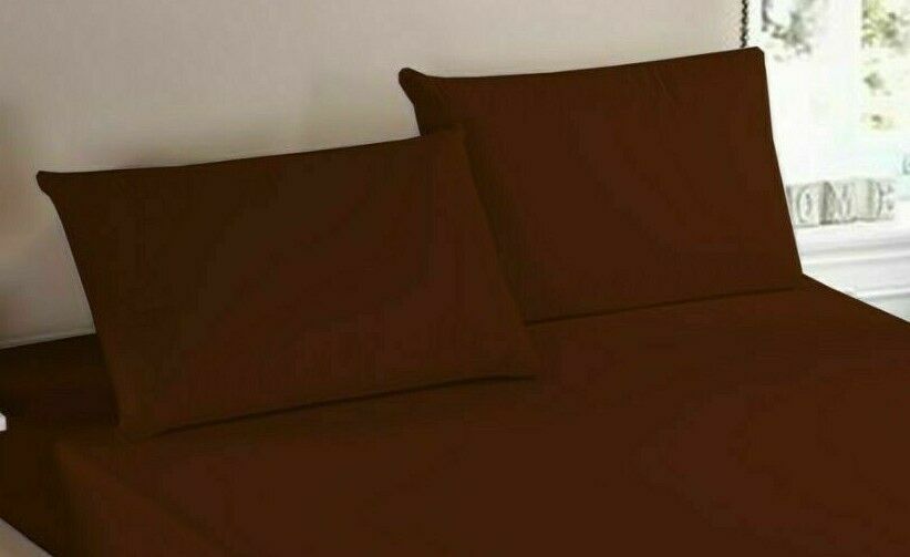 2X PILLOW CASE LUXURY CASES POLY COTTON HOUSEWIFE PAIR PACK BEDROOM PILLOW COVER