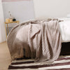 Chunky Knitted Thick Soft Blankets Hand Yarn Bulky Knit Throw Sofa Bed Blanket
