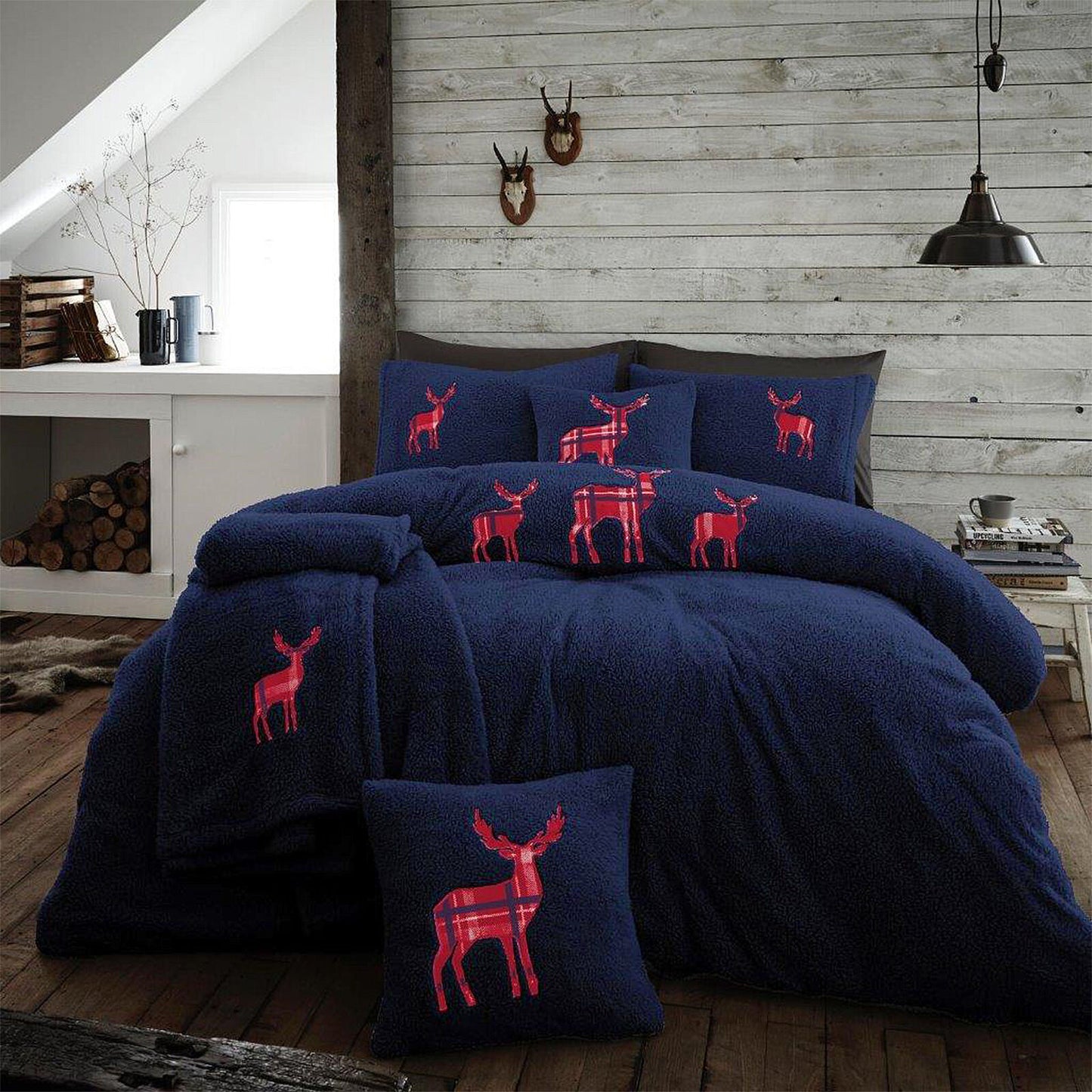 Teddy Bear Fleece Duvet Cover Set Pillow Case Throw Sherpa Thermal Warm Soft Bed