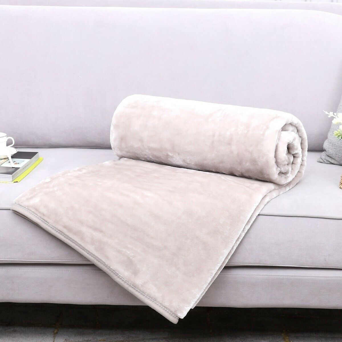 Luxury Blanket Large Sofa Throw Fleece Faux Fur Single Double & King