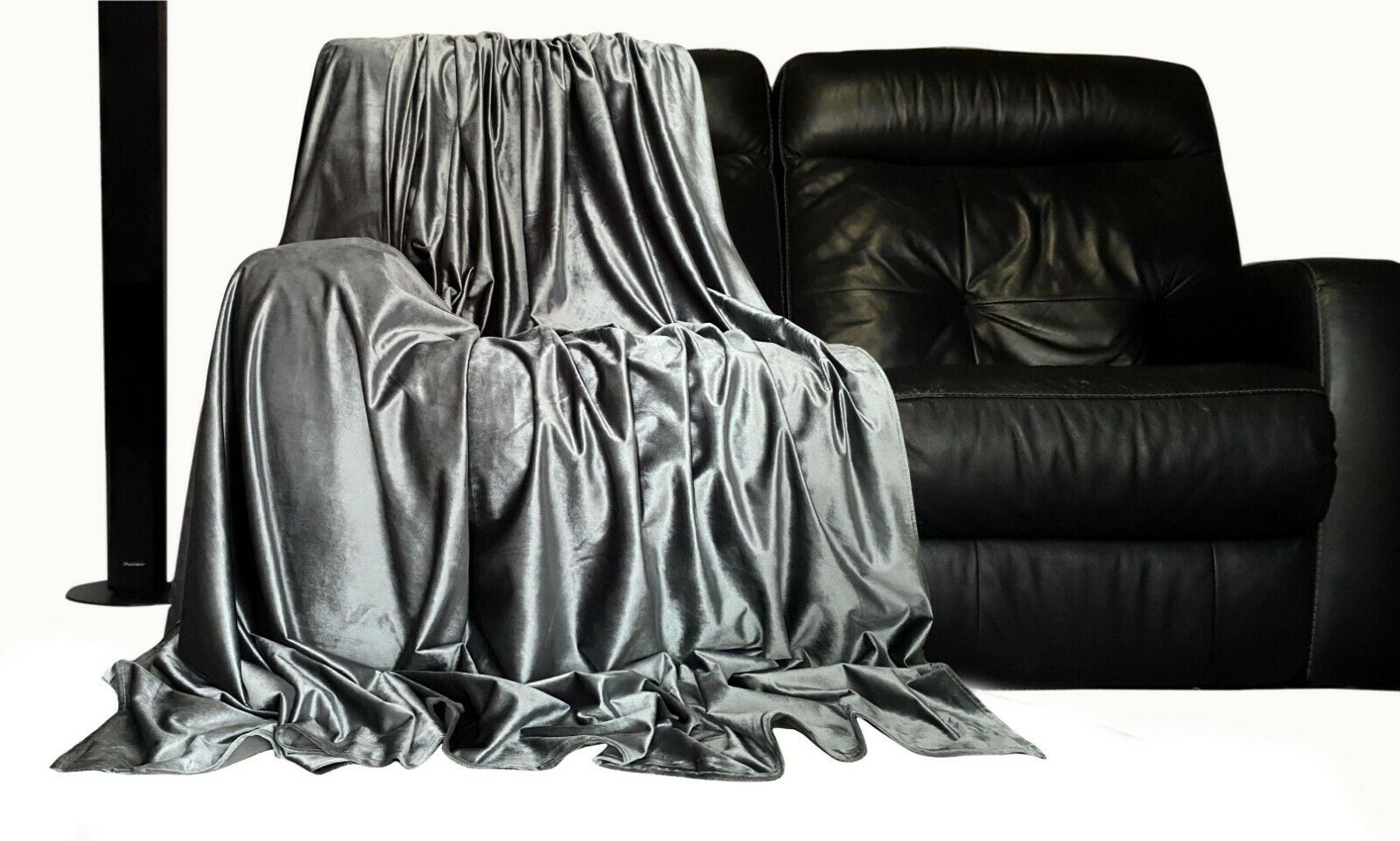 Throw over bedspread Shiny Crushed Velvet Sofa or bed Cushion Cover 8 colours