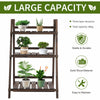 3-Tier Wooden Shelf Foldable Flower Pots Holder Stand Indoor Outdoor