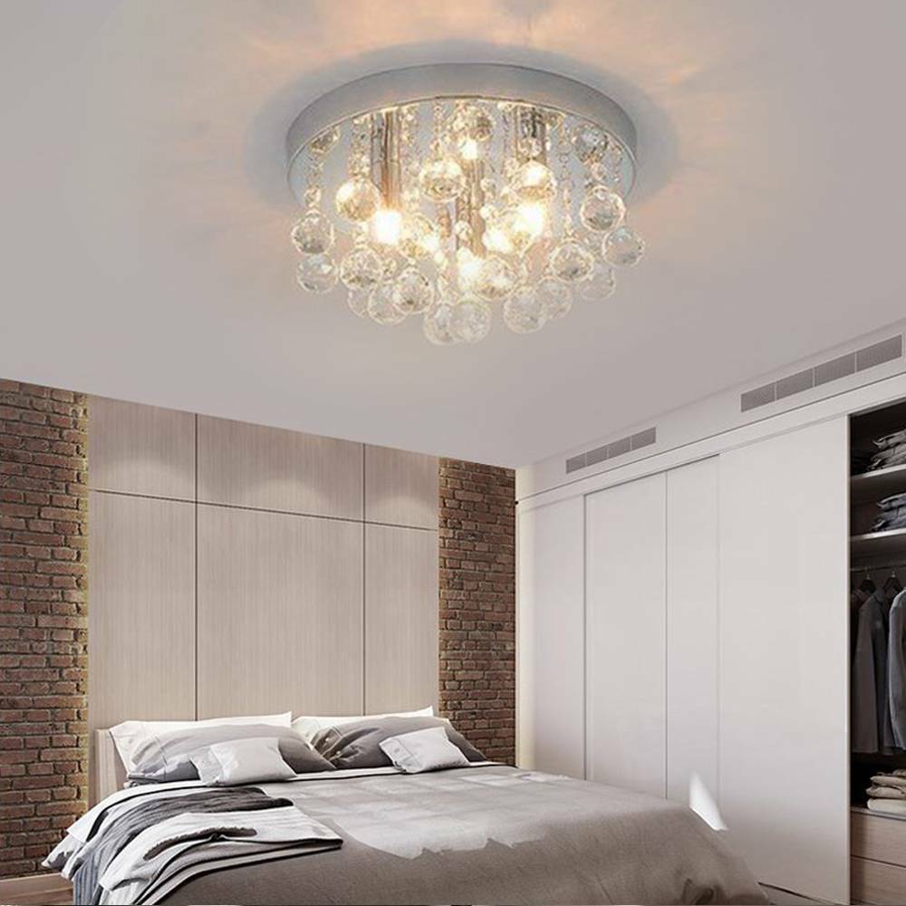 Chandelier Style Modern Ceiling Light Shade Pendant Crystal Bead Lights Lamp