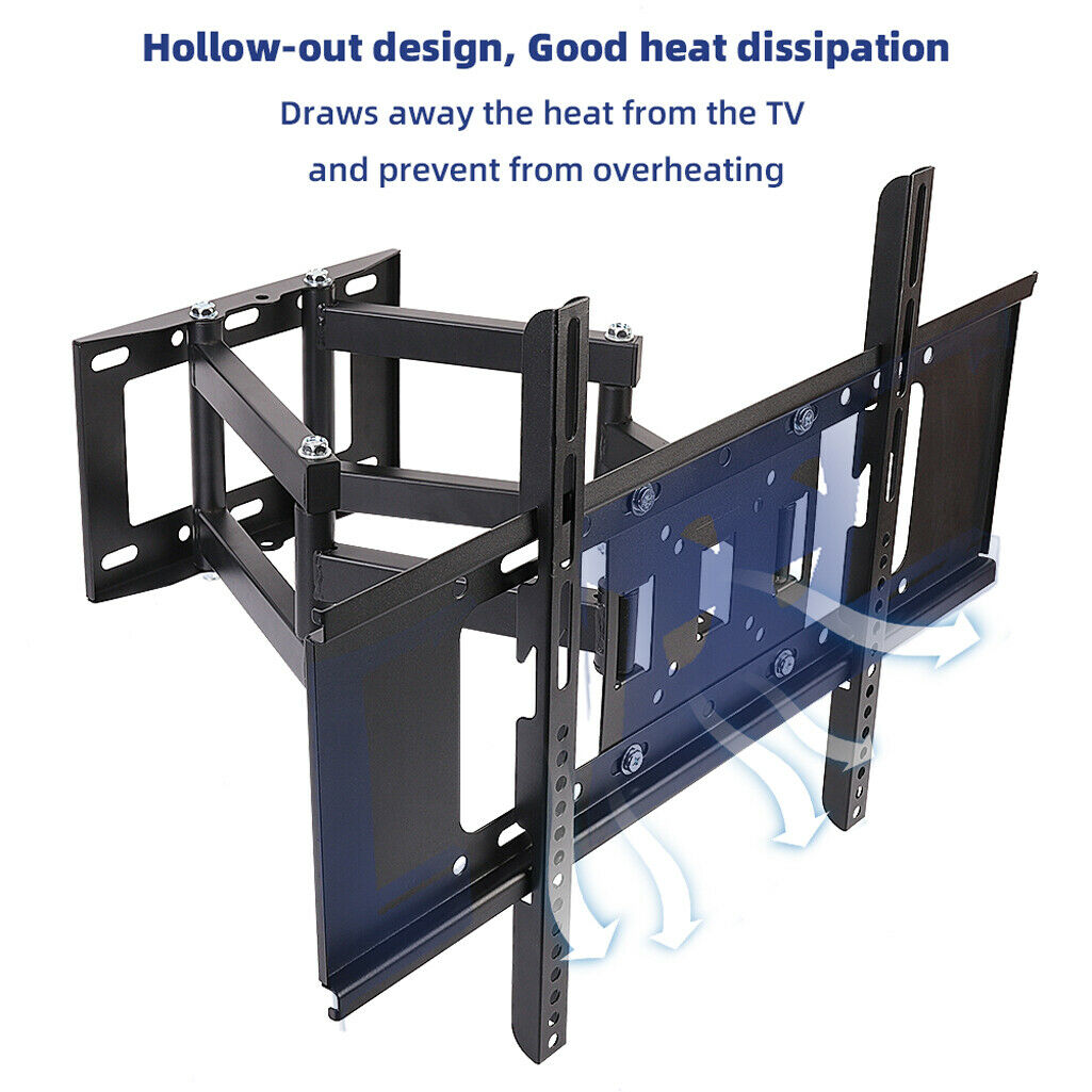 32-65" Heavy Duty Wall TV Mount Flexible Full Motion Swing Dual Long Arm Bracket