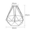 Pendant Light Shade Ceiling Industrial Geometric Wire Cage Lampshade Lamp Metal
