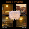 Feather Light Shade Ceiling Pendant Living Bedroom Nordic Style Lampshade Morden