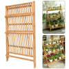 3 Tier Flower Plant Pot Shelf Stand Display Ladder Garden Rack Step Style Wooden
