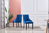 2x Velvet Dining Chairs Living Room Chairs with High Backrest Counter Chairs UK