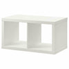 2x1 kallax storage shelving bookcase display unit white 77x42