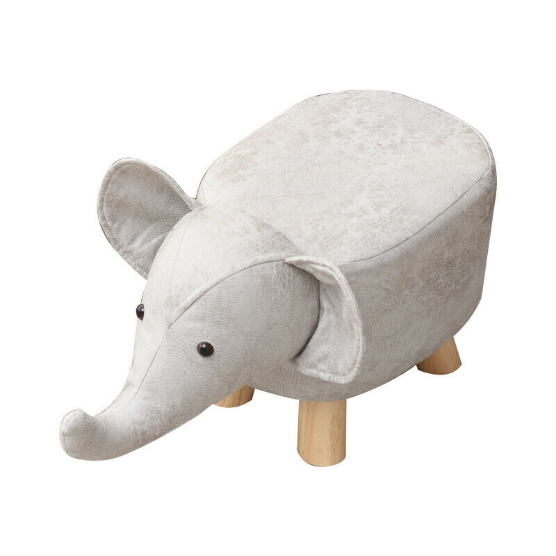 Elephant Animal Ottomans Footstools Padded Cushion Stool Rest Children Toy Gift