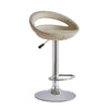 2x Linen Breakfast Barstools Bar Stools Swivel High Chair Lift Kitchen Bistro