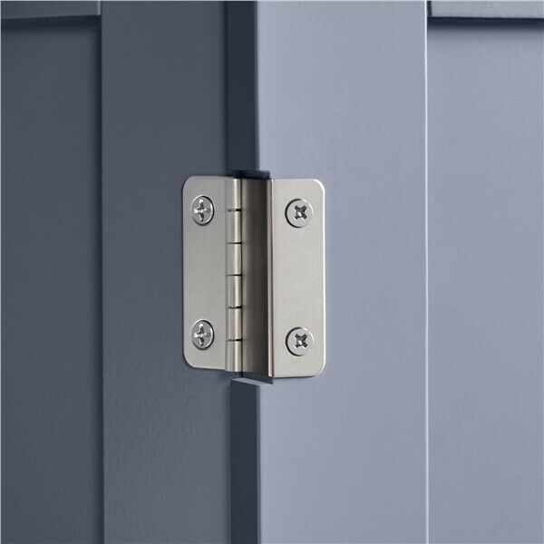 Bathroom Cabinet Storage 4 Drawer 1 Door Free Standing Cupboard Unit Grey