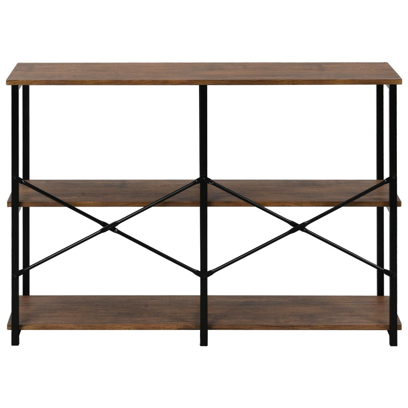 Console Table,3-Tier Console Sofa Table, Industrial Foyer Table for Living Room