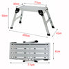 New Folding Aluminium Work Platform Step Up Bench Ladder UK
