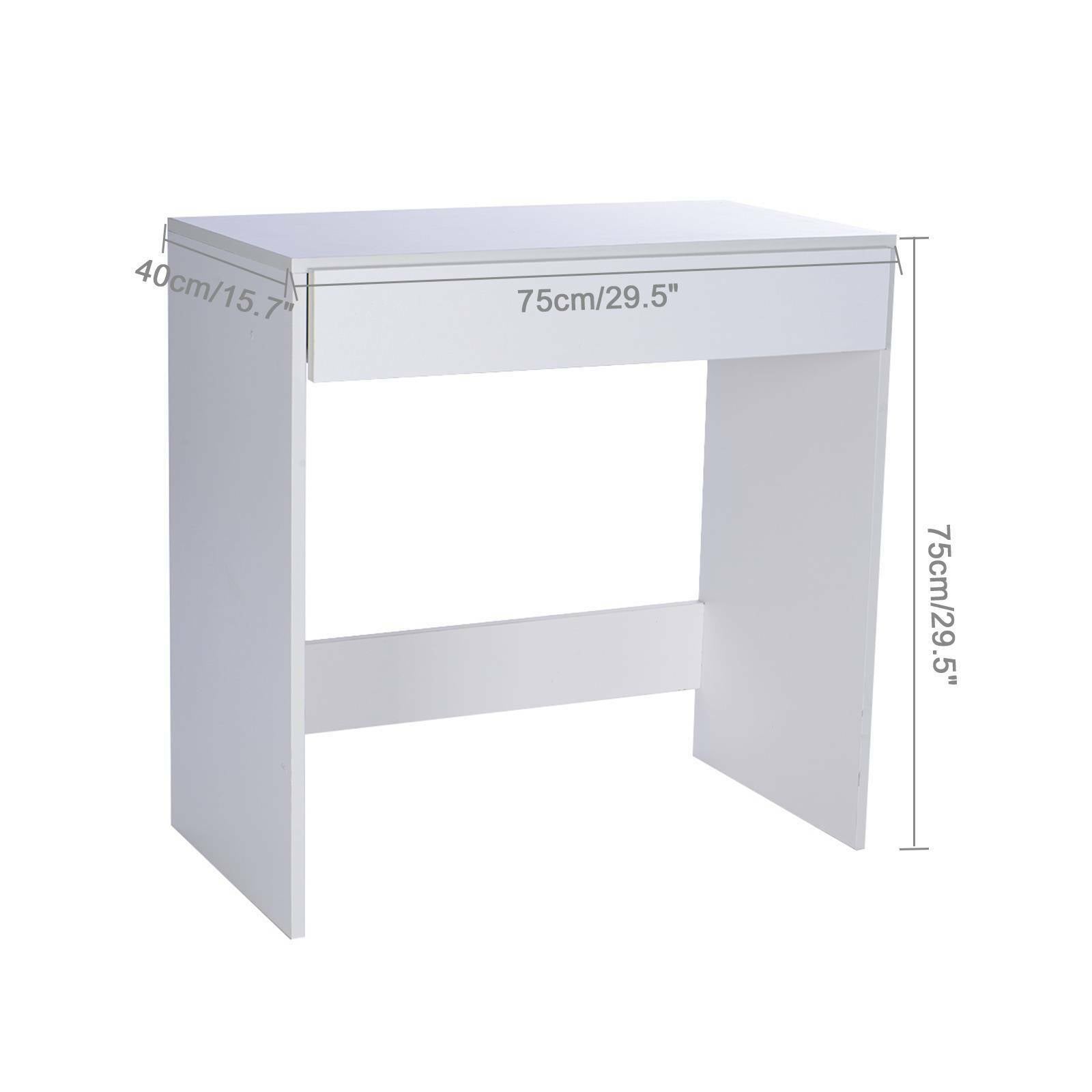 1 Drawer Dressing Table Wooden Vanity Computer Desk Bedroom Furniture Office UK