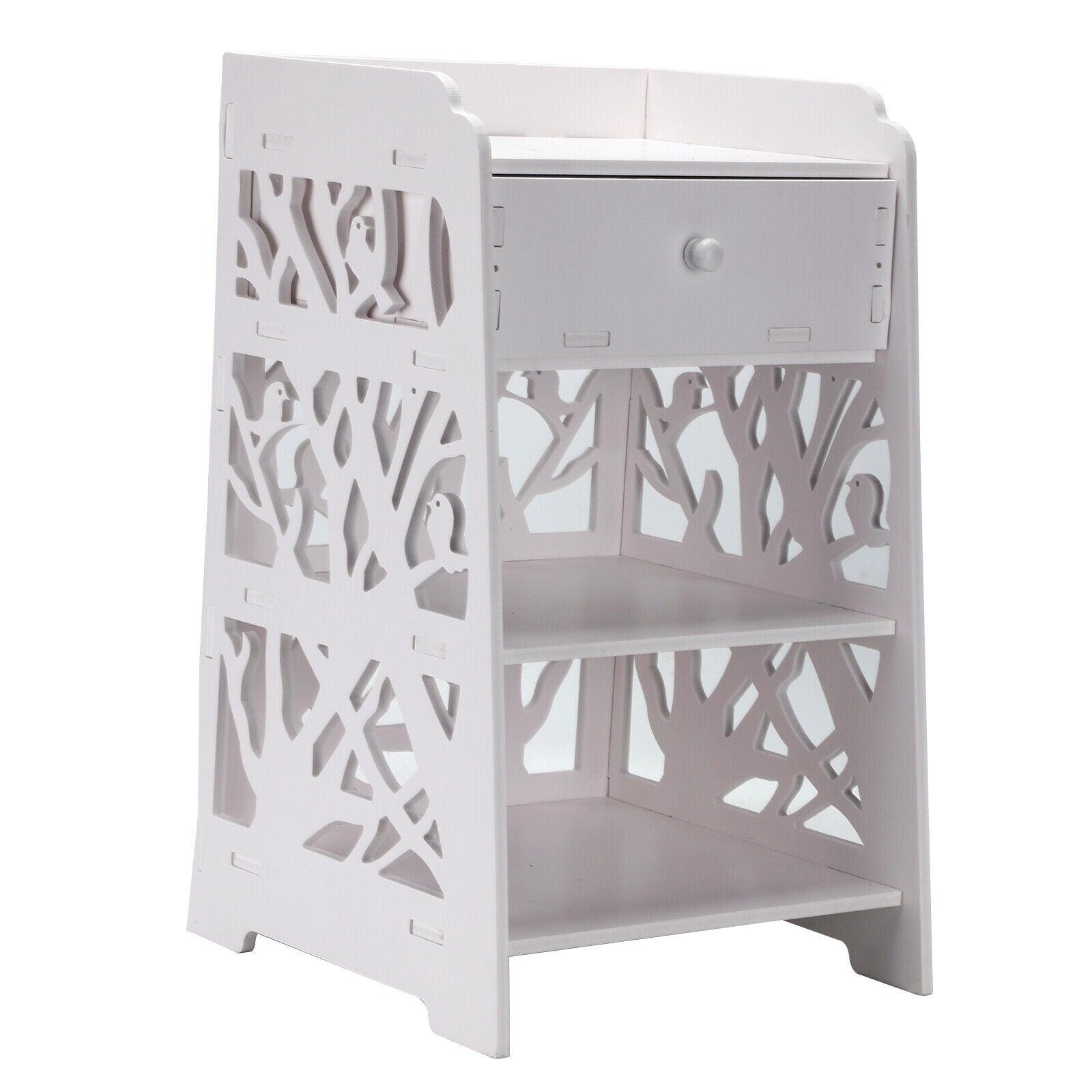 Bedside Tables Cabinet Drawer Night Stand Storage Furniture Shelf Cupboard UK