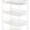 5 Tiers Metal Kitchen Trolley Cart Salon Beauty SPA Storage Shelf Rolling Wheels