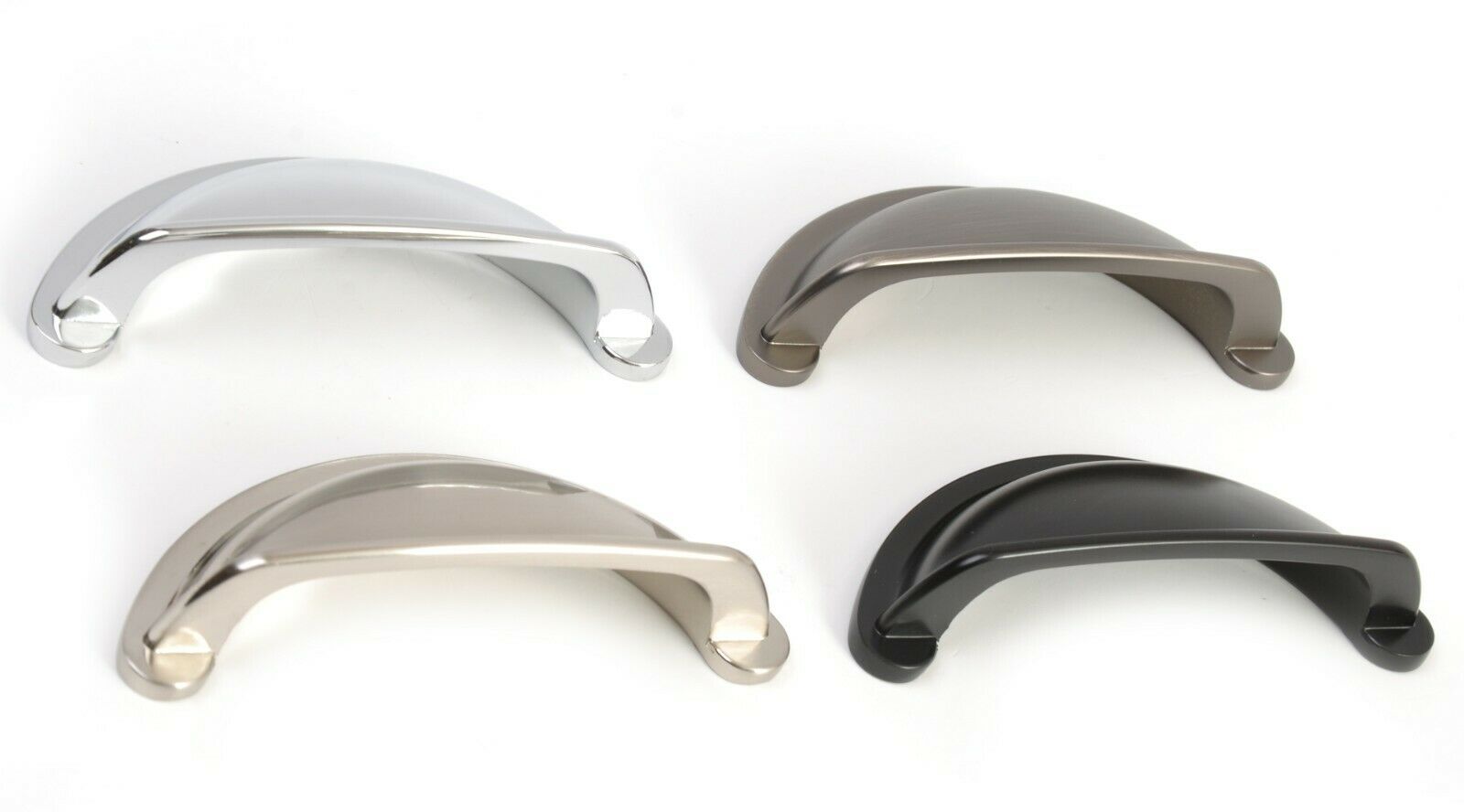 Cupboard Cabinet Door Drawer Cup Pull Handle Stepped
