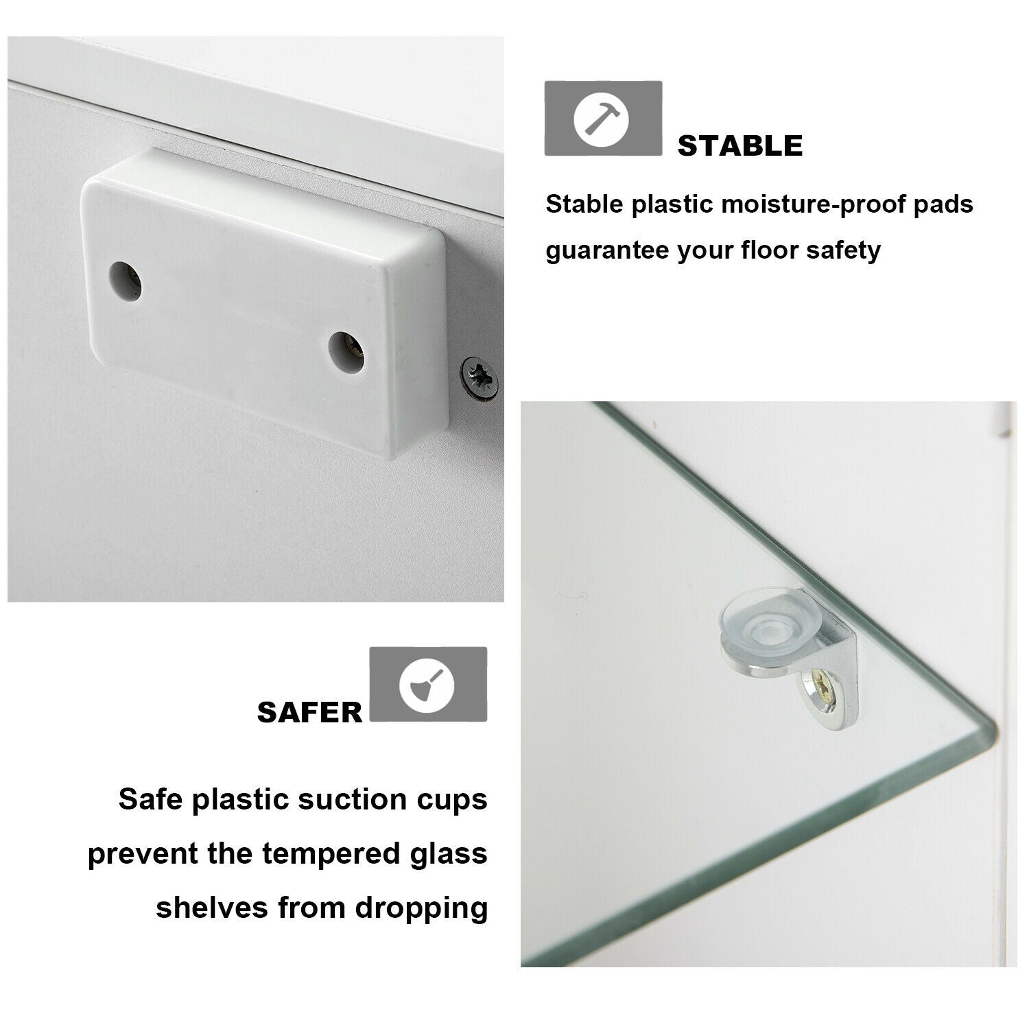 White Modern TV Stand Sideboard Cabinet Matt Body High Gloss Doors LED Lights