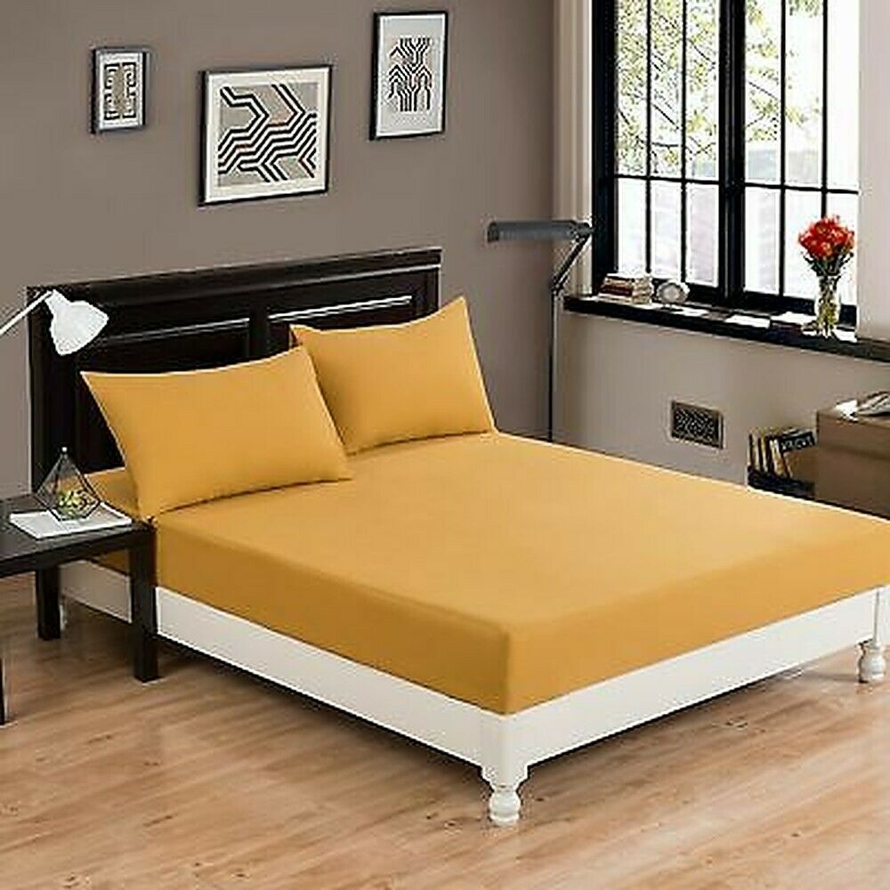 Extra Deep 30cm Fitted Sheet Bed Sheets 100% Poly Cotton Single Double King Size