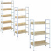 3/4/5 Tier Ladder Shelf Storage Shelving Unit Bookcase Corner Rack Display Stand