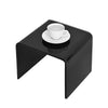 Set of 3 Glass Nest of Side Tables for Cafe Home Tea Coffee Curved Glass Table