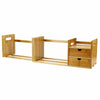 Desktop Bookshelf Extendable Display Shelf Rack Bookcase Office Desk Organizer
