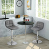 2×Bar Stools Leather / Velvet Chairs Breakfast Chair Swivel Gas Lift Adjustable