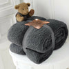 SOFT TEDDY BEAR FLEECE THROW CUDDLY SOFA BLANKET BEDSPREAD IN SINGLE DOUBLE KING