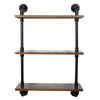 3 Tier Industrial Bookshelf Wall Shelf Display Storage Plant Shelving Holder NEW