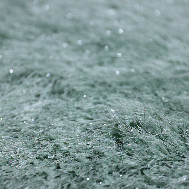 Extra Thick Long Pile Shaggy Floor Rug Soft Carpet Sparkle Shimmer/Cotton Fluffy