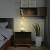 Modern LED Bedside Spiral Table Lamps Creative Design Curved Dimmable Cool White