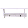 New White Floating Wall Shelves Display Storage Shelf Wall Wood Unit Rack UK