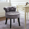 Velvet Dressing Table Chair Vanity Stool Piano Stools Dining Chairs Bedroom Room
