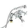 UK Traditional Bath Filler Shower Mixer Tap with Handset Bathroom Taps Chrome