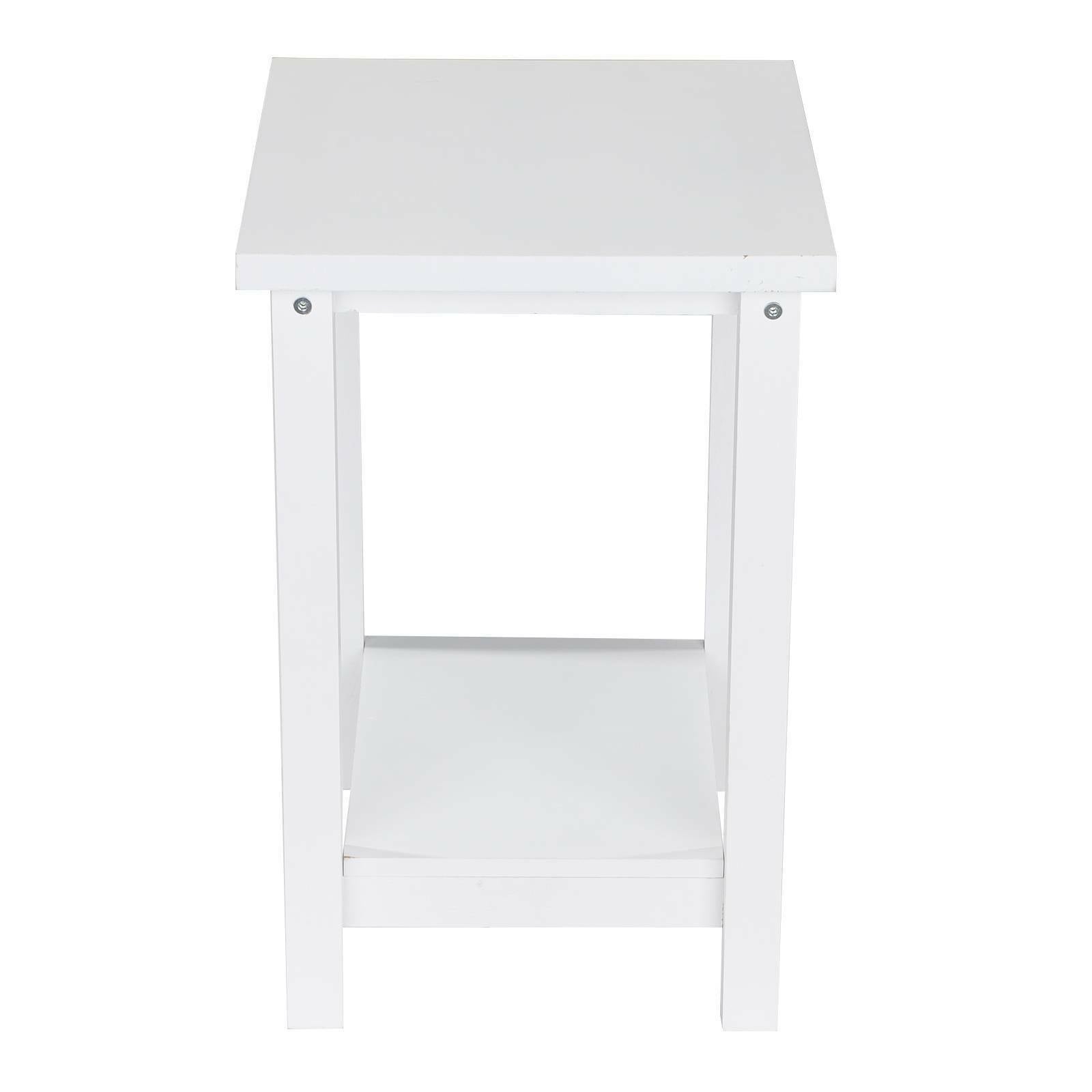 2X White Nightstand Bedside Table Chest Pine Side Cabinet Storage Bedroom UK