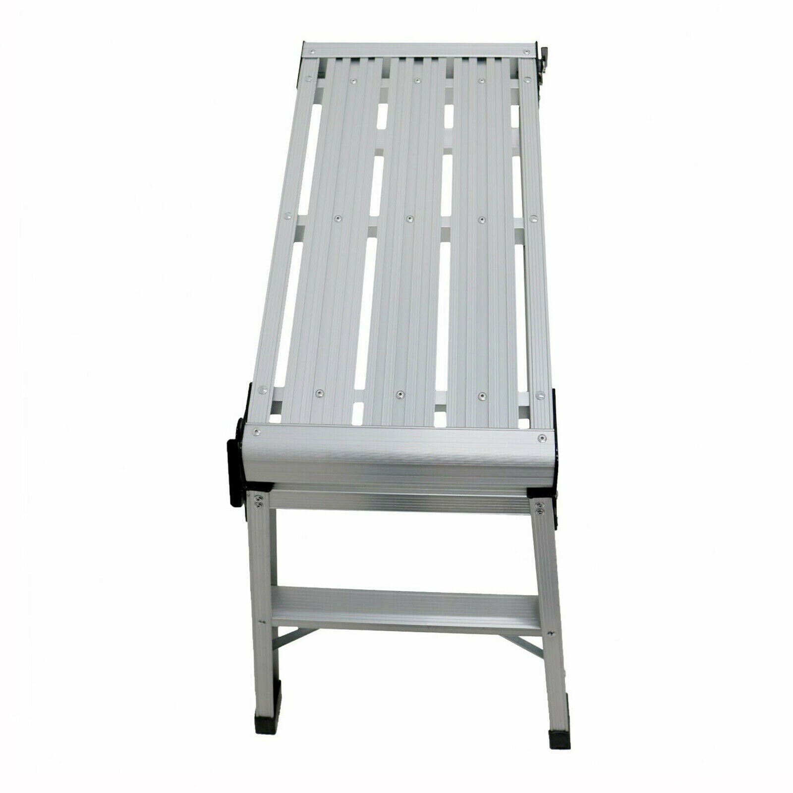 New Folding Aluminium Work Platform Step Up Bench Ladder UK