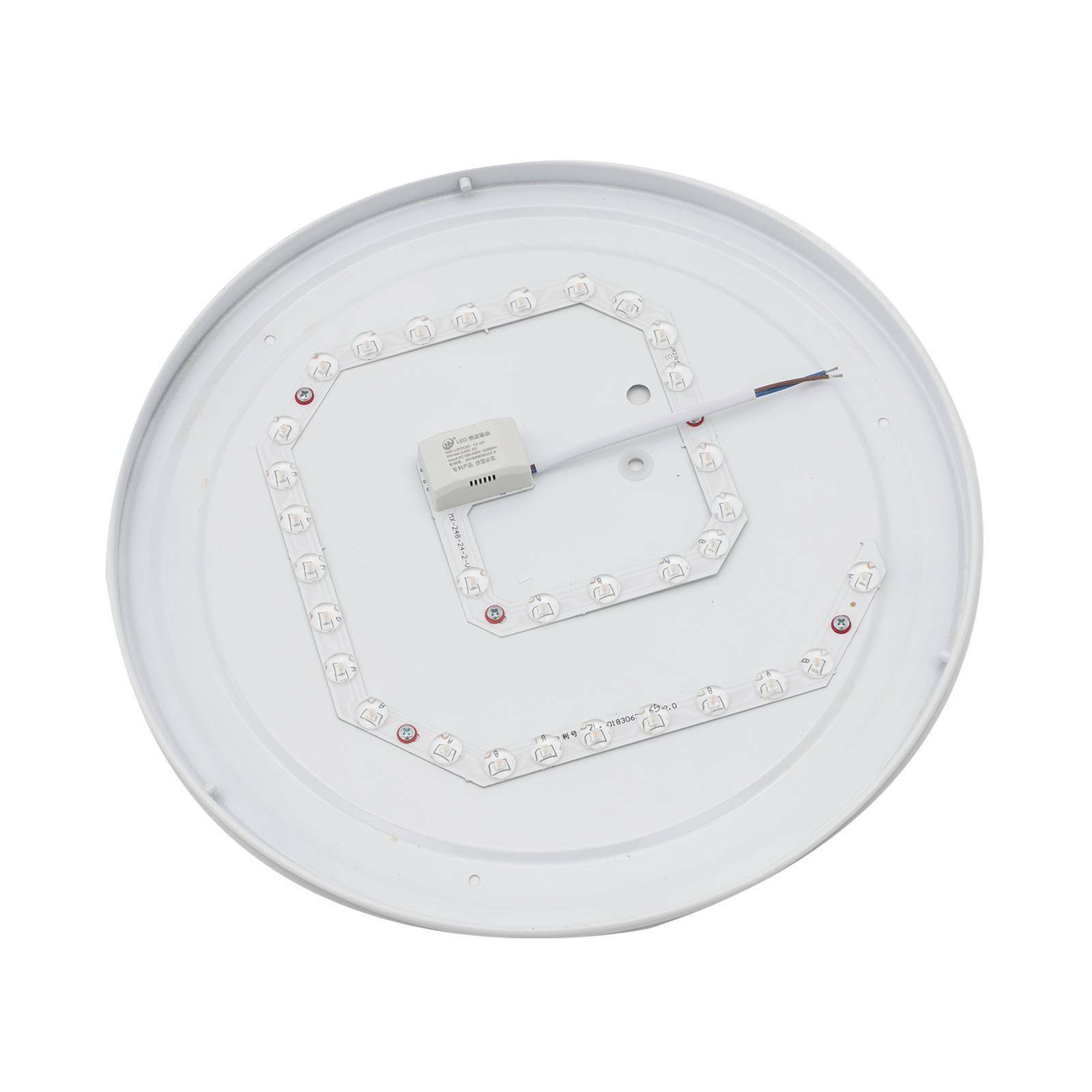 36W Bright Round LED Ceiling Light Panel Down Living Room Bathroom Wall Lamp (36W Silver Frame)