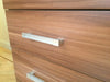 3 Drawer Walnut Effect Bedside Cabinet / Table (3 Draw Chest) Bedroom Furniture