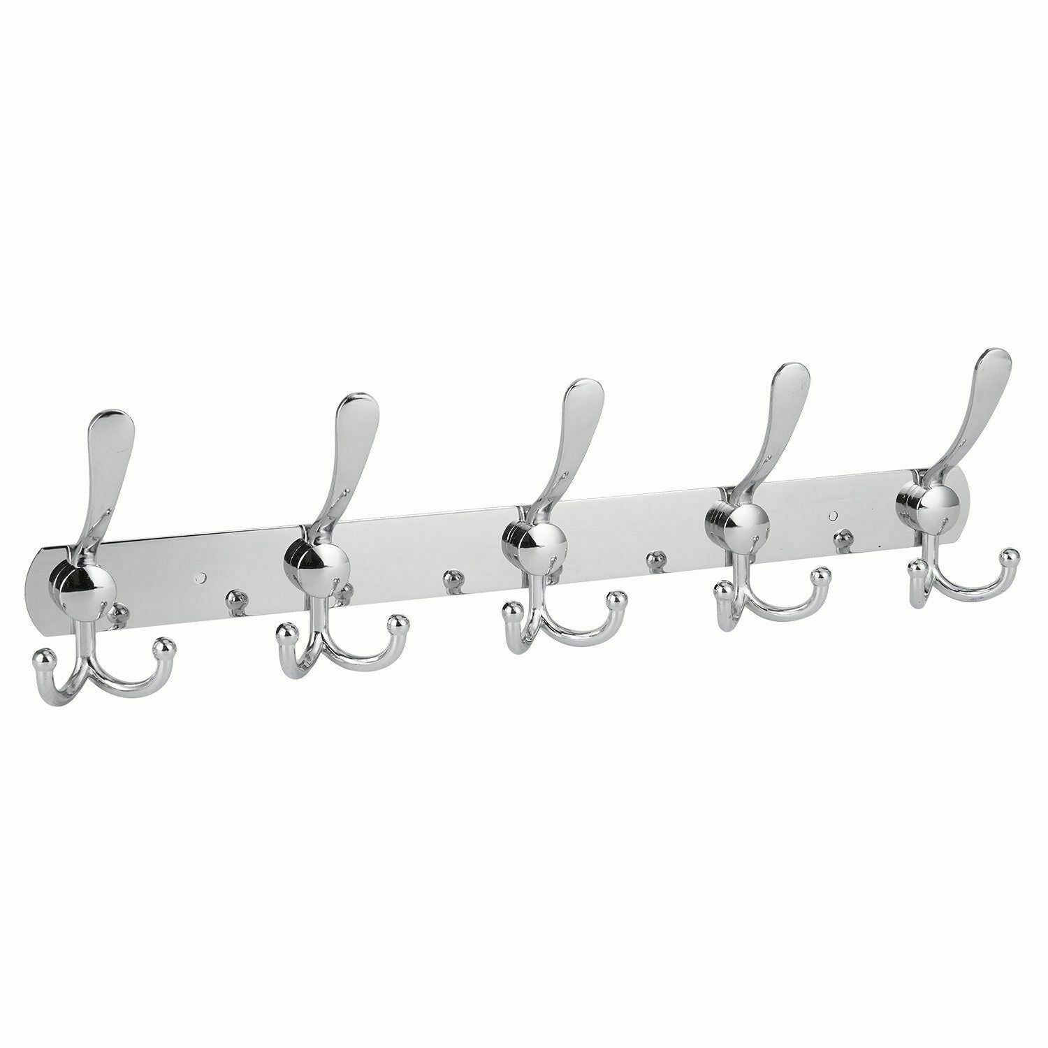 15 Hooks Coat Clothes Door Holder Rack Hook Wall Mounted Hanger Stainless Steel