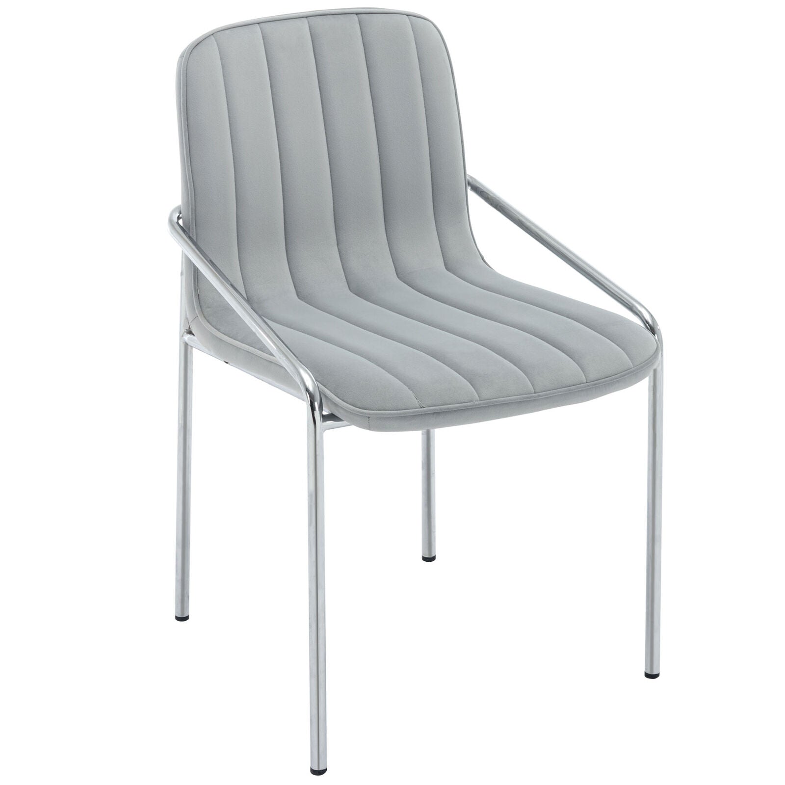 Set of 6 Velvet Dining Chairs Upholstered Leisure Accent Armchairs Chairs HT