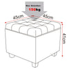 Ottoman Stool Toy Storage Box Cube Bench Pouffe Seat Stool Home Chair Footstool