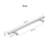 Handy 20 Brushed Steel T Bar Handles Kitchen Cabinet Door Cupboard Drawer Handle