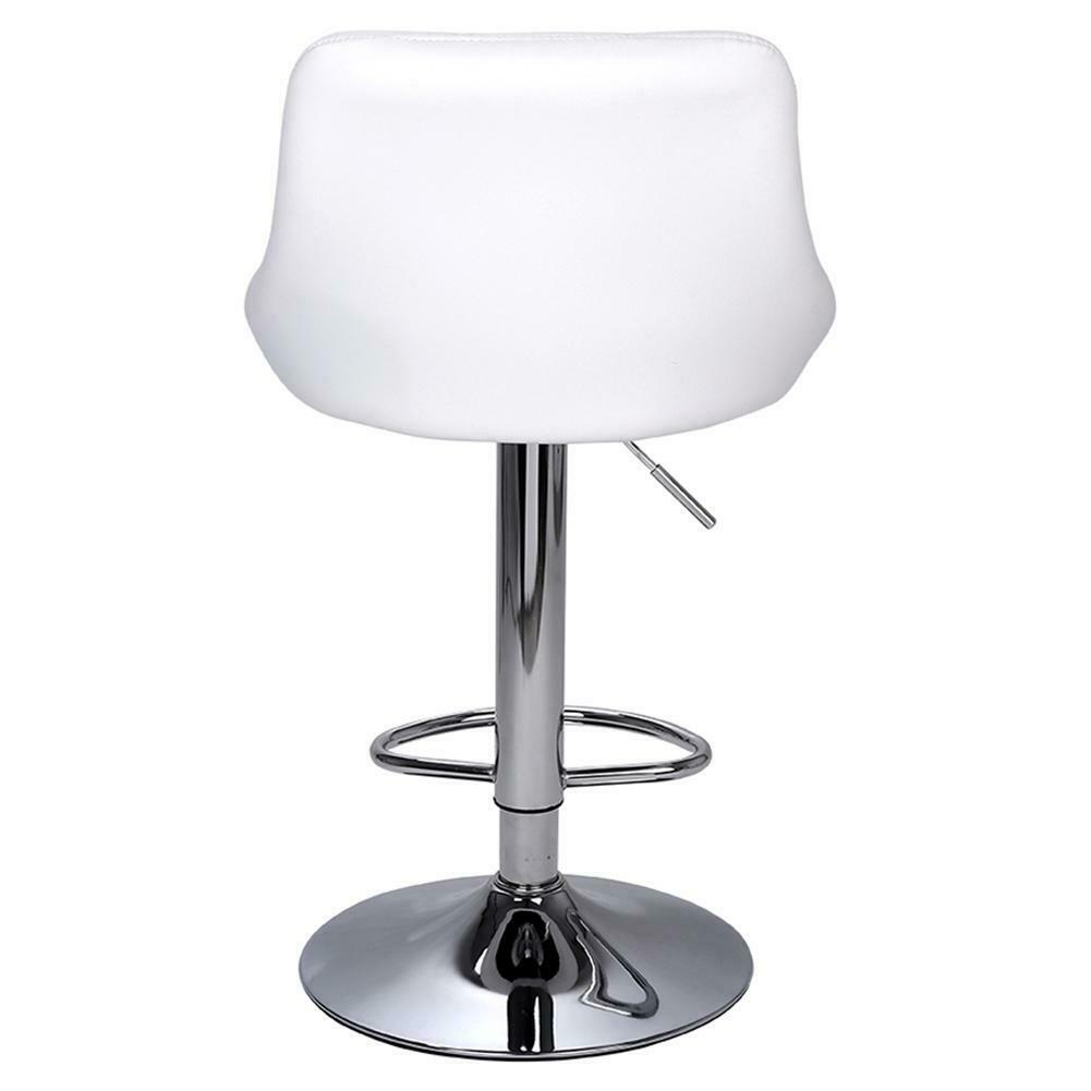 2pcs Bar Stools Breakfast Swivel Gas Lift Kitchen Stools Leather Chairs Comfort