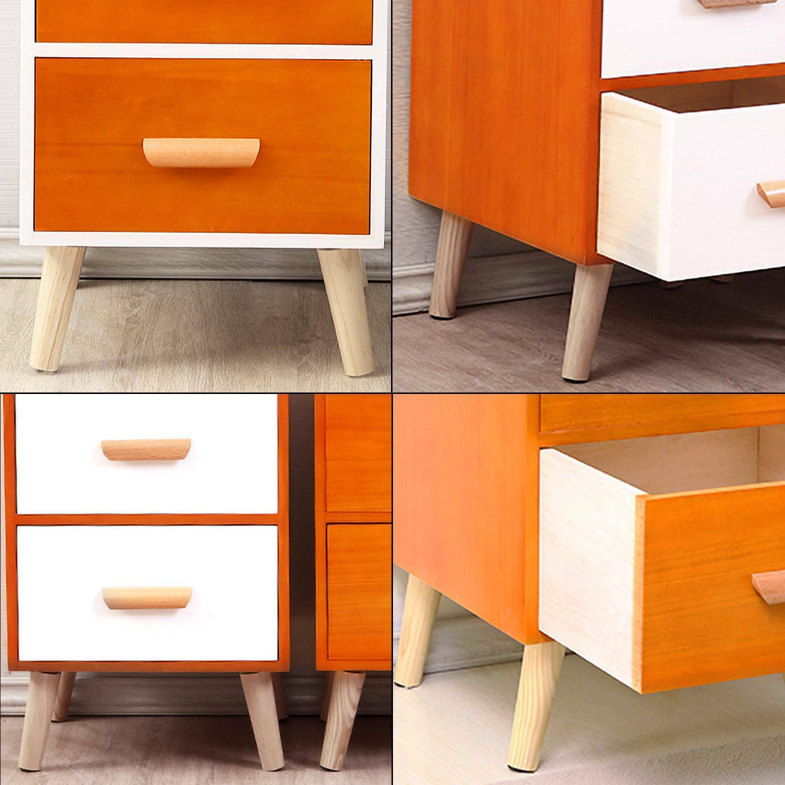 4 x Wooden Table Legs Tapered Pine Beech Ash Table Chair Stool Chest Sofa 4 Size