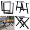 2x Industrial Metal Table Legs Heavy Duty Steel Frame Legs Bench Desk Table Base