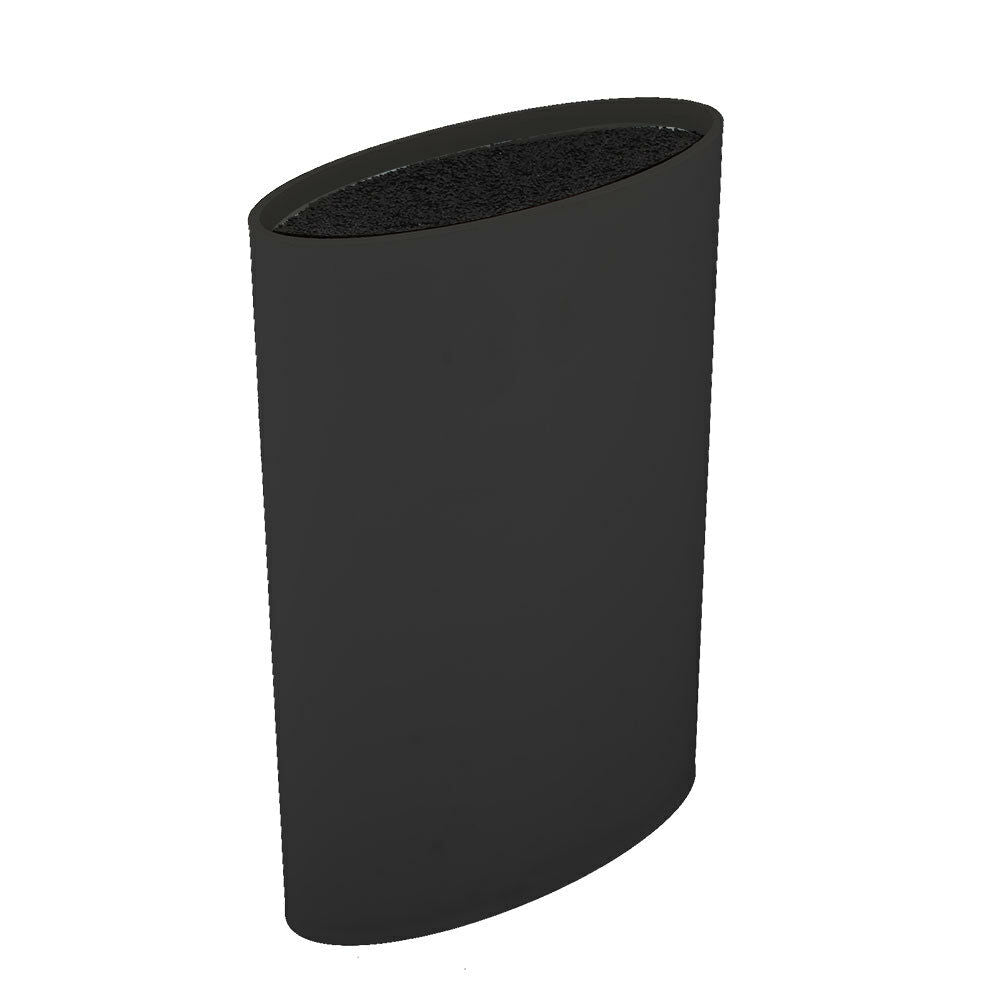 Knife Block Holder Universal Knife Block Oval knife Block Stand Rack Black