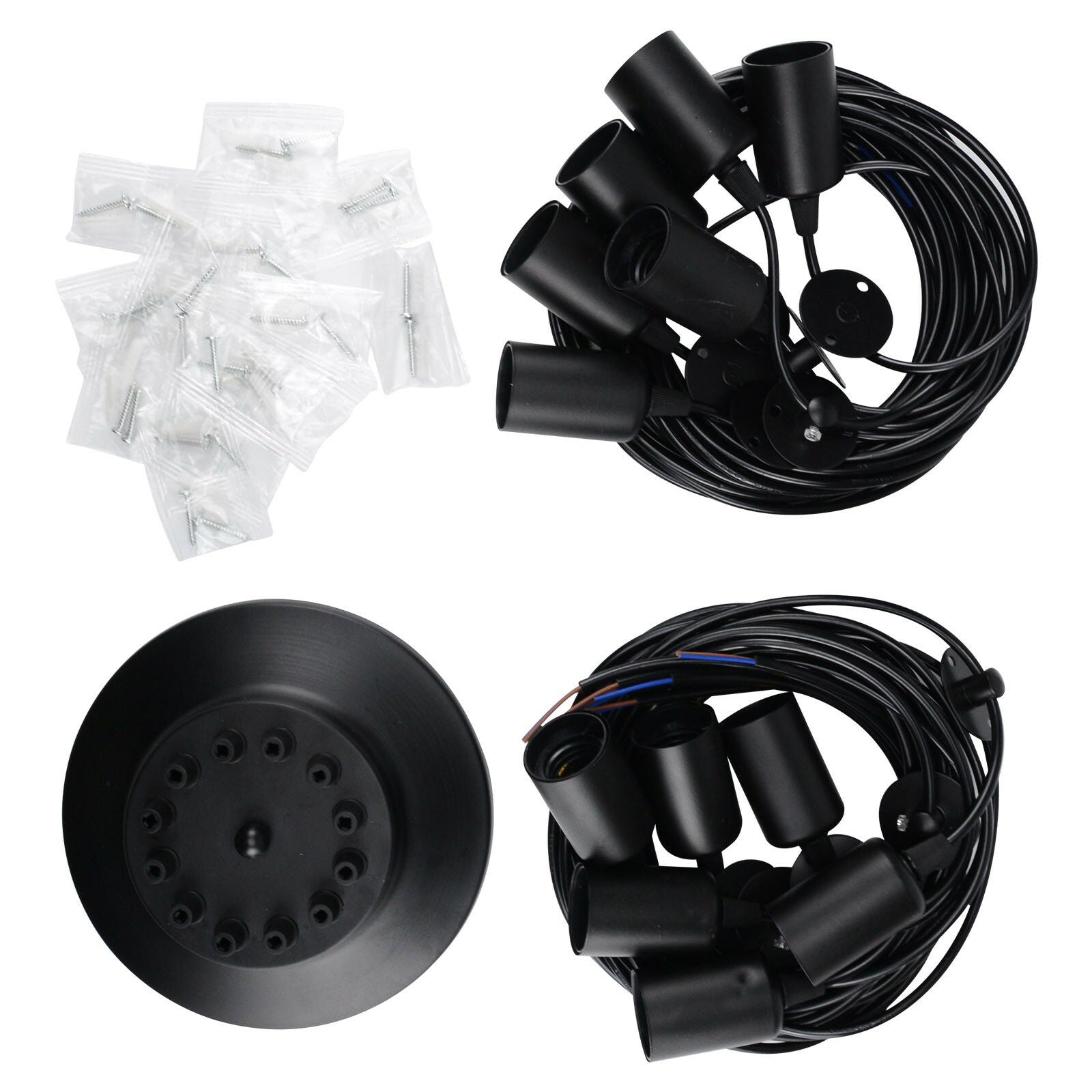 Vintage Industrial Chandelier Light Pendant Shade Retro Spider Ceiling Lights UK