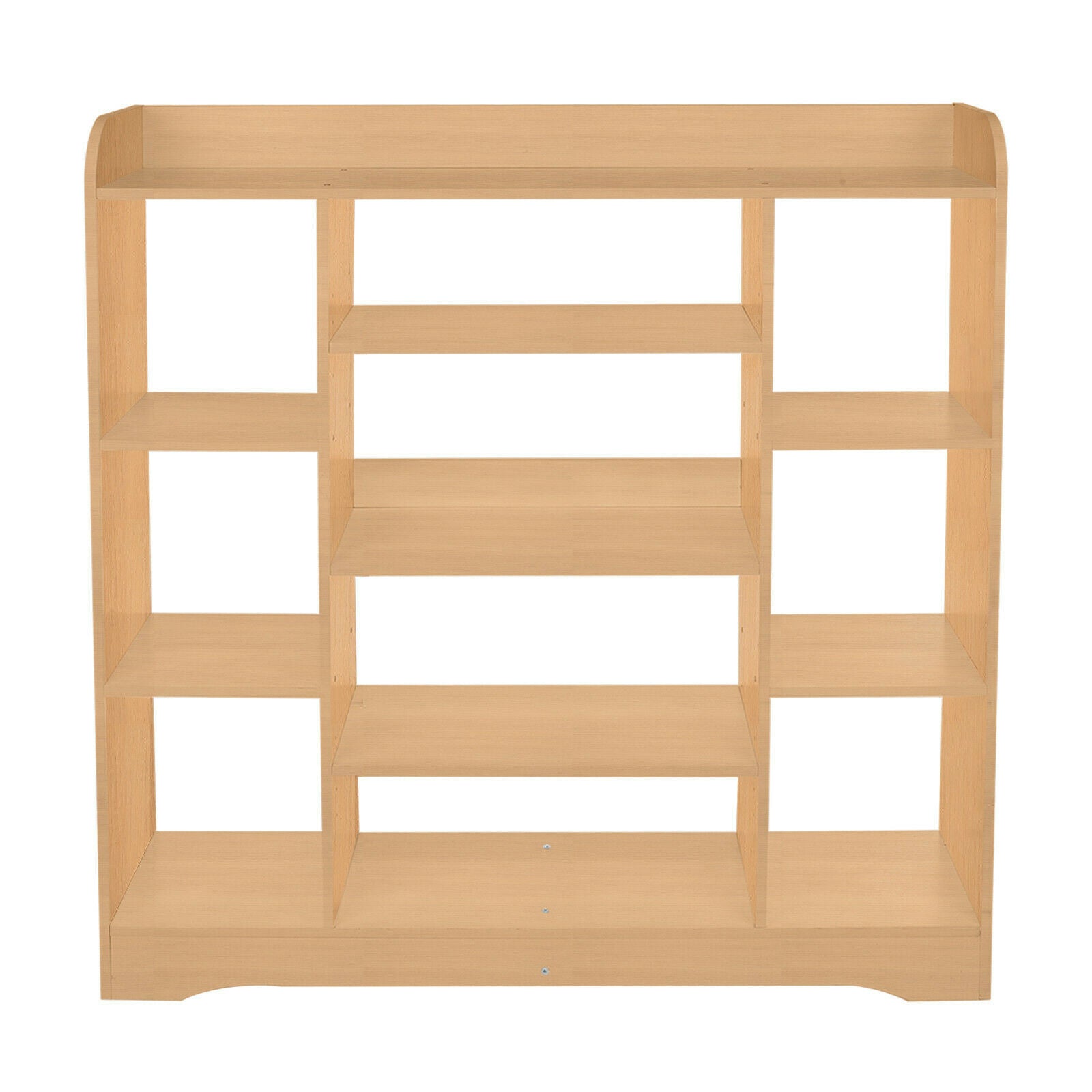 3-Tier Bookshelf Storage Cabinet Bookcase 10 Cubes Particle Board Home Office UK